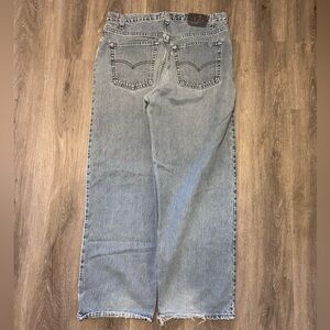 Vintage 90s Levi’s Silver Tab USA Made Loose Wide Leg Men’s Jeans Baggy Sz 36x32